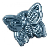 Molde Butterfly Nordic Ware Color Azul Metalizado