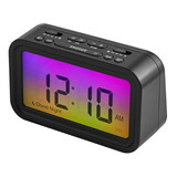 Reloj Despertador Digital Con Pantalla Que Cambia De Color