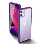 Funda Disenada Para iPhone 11  Transparente Purpura