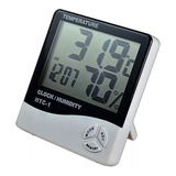 Termohigrometro Reloj Alarma Termometro Medidor De Humedad
