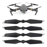 Kit 2 Pares De Hélices Prata Drone Dji Mavic Pro Platinum