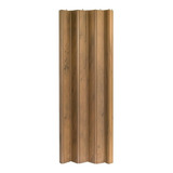 Puerta Plegadiza Reforzada Pvc 10mm 0,65 X 2,00 Color Roble