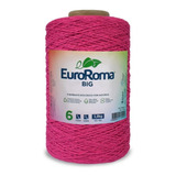 Barbante Euroroma Colorido Big Cone 1,8kg Kilo Fio N 6 Cor Rosa Pink