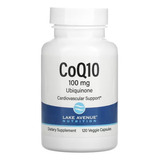 Lake Avenue Coq10 Classe Usp 100mg 120 Cáps Vegan Importado 