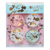 Set 4 Imanes Minnie & Mickey Mooving Disney Vidrio Circular