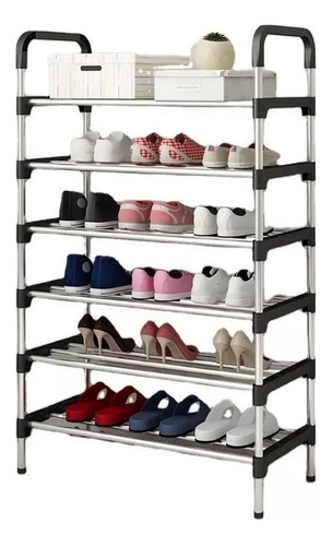 Organizador Zapatero Metálico 6 Niveles Shoe Rack