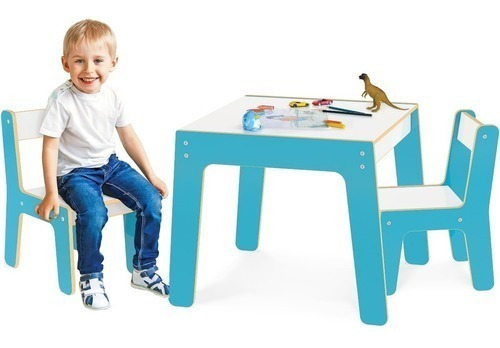 Mesa Mesinha Infantil Com 2 Cadeiras