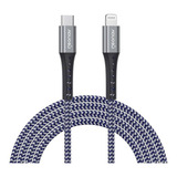 Cabo Usb-c P/ Lightning 2.0 Kevlar  Carreg. Rápido 2m Geonav