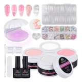 Ebanku Gel Constructor Solido Para Unas  Kit De Unas De Gel