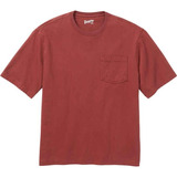 Men's Longtail T Standard Fit Short Sleeve Crew With Pocke