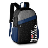 Mochila De Costas Escolar Now United Clio Nu3257 Cor Azul