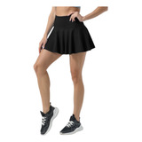 Pollera Short Deportiva Falda Con Volados Mujer Talle 1 A 4