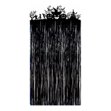 Veylin Cortinas De Puerta De Halloween, Color Negro, Brillan