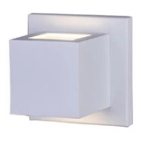 Arandela Parede Quadrada Externa Branco 1 Lamp G9 2 Fachos 110v/220v