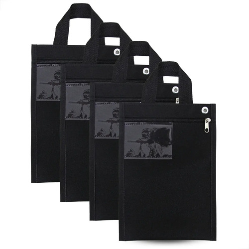 4 Malotes Pasta C\u002F Alça Documentos Escritório Nylon 26x18 | MercadoLivre