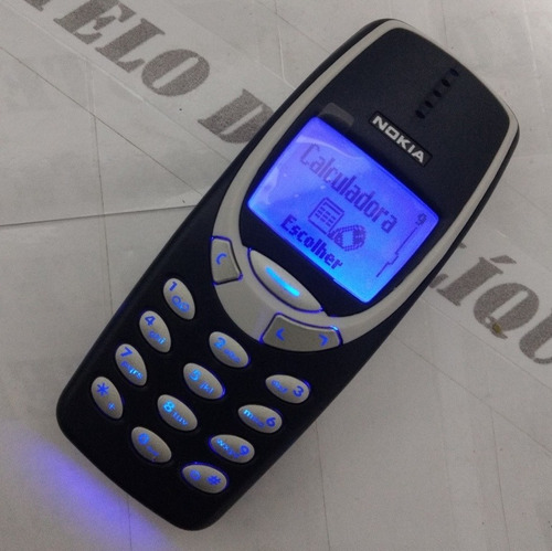 Celular Nokia 3310 Led Azul Fábio Assunção De Chip Antigo