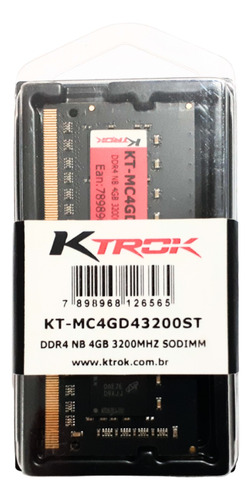 Memória Ram 4gb Ddr4 Notebook Lenovo Ideapad 320-14ikb
