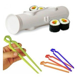 Maquina Para Hacer Sushi Fácil + 5 Pinzas Palitos De Colores