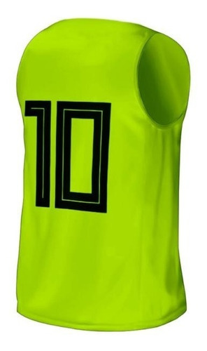 Pack X 5 Unid Pechera Futbol Deportiva Numerada Talle L