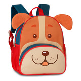 Mochila Animais Clio Pets Zoo Menina Infantil Unicórnio Rosa Cor Cachorro Caramelo