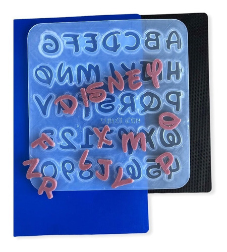 Molde De Silicona De Letras Disney