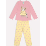 Pijama Infantil Menina Inverno Que Brilha No Escuro Kyly