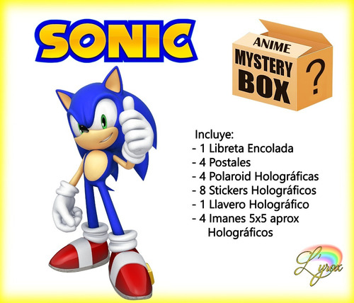 Sonic Caja Misteriosa Mystery Box Exclusiva Game Juego Gamer