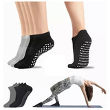 Calcetines De Deportivos Yoga Con Base Antideslizantes X 4 