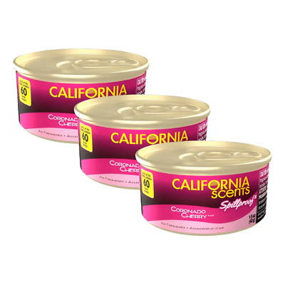 3 Pzs Aromatizante Auto Californiascents Cherry 60 Días Arom Rosa Cereza