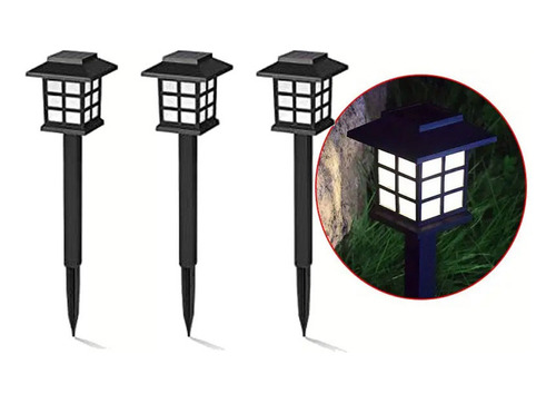 3pcs Mini Lampadas Da Casa Solares Decorativas Para Jardim