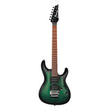 Guitarra Eléctrica Ibanez Kikosp3 De Álamo Transparent Emerald Burst Con Diapasón De Jatoba