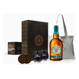 Box Whisky Chivas Regal Mizunara Vasos Negros Grabados