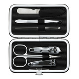 Kit Manicure Portatil Com Cortador De Unha Lixa Tesoura Cortador De Cutícula Pinça Empurrador De Cutícula