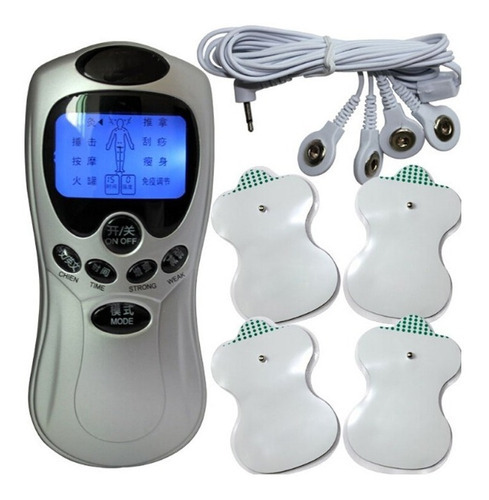 Electroestimulador Terapia Digital 4 Parches Con 8 Modos