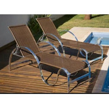 Cadeira De Tomar Sol Caracol Aluminio Fibra Sintetica 