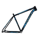 Quadro Aro 29 Bike Mtb Alumínio 15 Preto/ Azul Havoc Panther