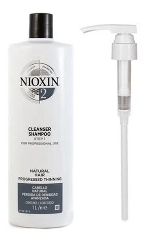 Nioxin Cleanser 2 1000ml- Shampoo Crecimiento De Cabello