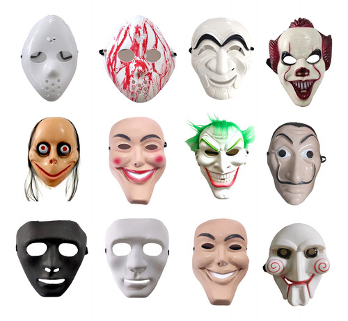 Disfraz Máscaras Halloween Jigsaw Jason Myers Momo Purga Guason Eso Dali Calavera Yangban Mike It Papel Michael Harry