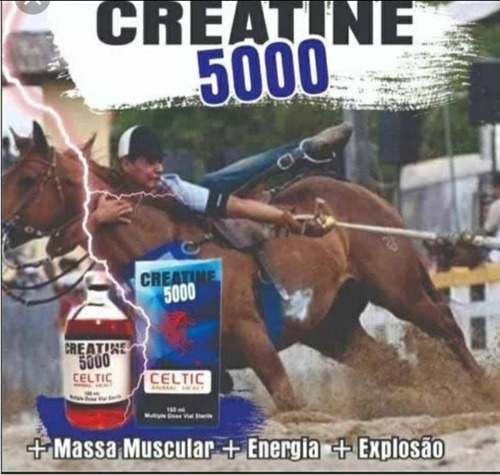 Creatine 5000/100ml Ganho De Massa Quarto De Milha Mangalara