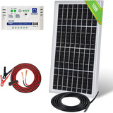 Panel Solar De 10, 20, 30, 50 Watts Para Cargar Baterías De 