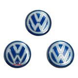 Emblema Llave Control Jetta Polo Golf Gol Beetle Bora 3 Pzs