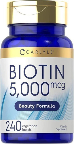 Carlyle | Biotin | 5000mcg | 240 Vegetarian Tablets