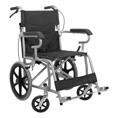 Silla De Ruedas De Lujo Plegable Compacta Todo Terreno Medical Store Color Negro | Meses sin interés