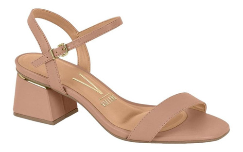 Sandalia Feminino Vizzano Salto Baixo Grosso Fivela Leve