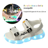 Sandalias Niña Niño Zapatos Deportivas Infantil Con Luz Led