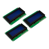 Paquete Display Pantalla Lcd 20x4 Azul Compatible Arduino