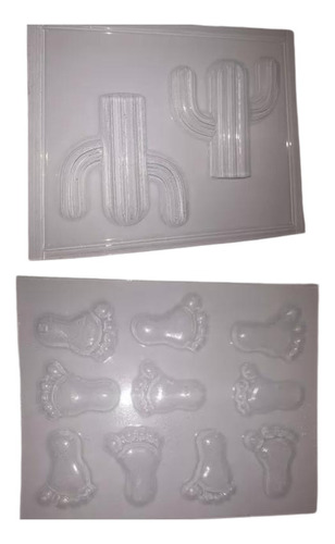 Moldes Plasticos Para Jabones, Velas Y Resina X 3 Unidades