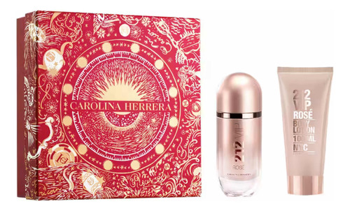 Set Carolina Herrera 2012 Vip Rose 80ml + Body Locion 100ml