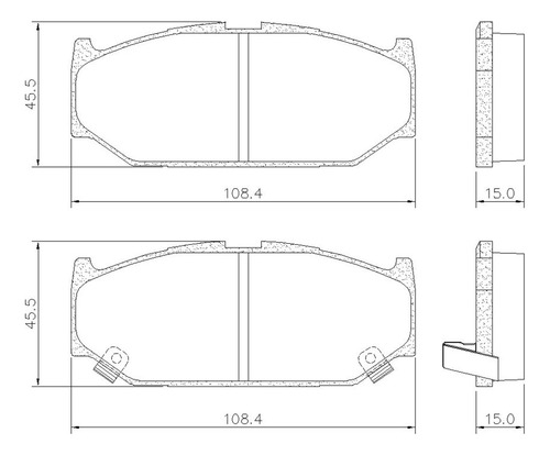 (4) Pastillas De Freno Delanteras Suzuki Swift 1.5 Foto 2