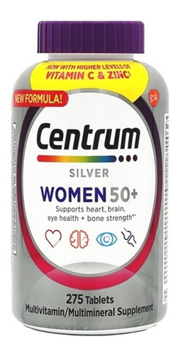 Centrum Multivitaminico Silver Mulher 50 Anos 275 Softgels